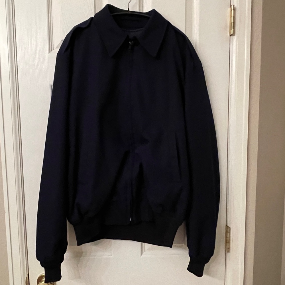 US Coast Guard DSCP Wings Bomber Jacket 46L Removable Liner Navy - Picture 3 of 9